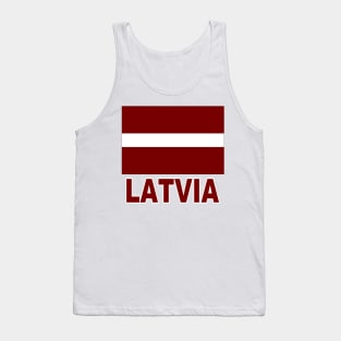 The Pride of Latvia - Latvian Flag Design Tank Top